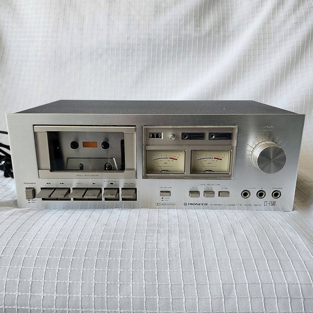 Pioneer CT-F500 Stereo Cassette Tape Deck Mint OG Box Tested working MCM Classic